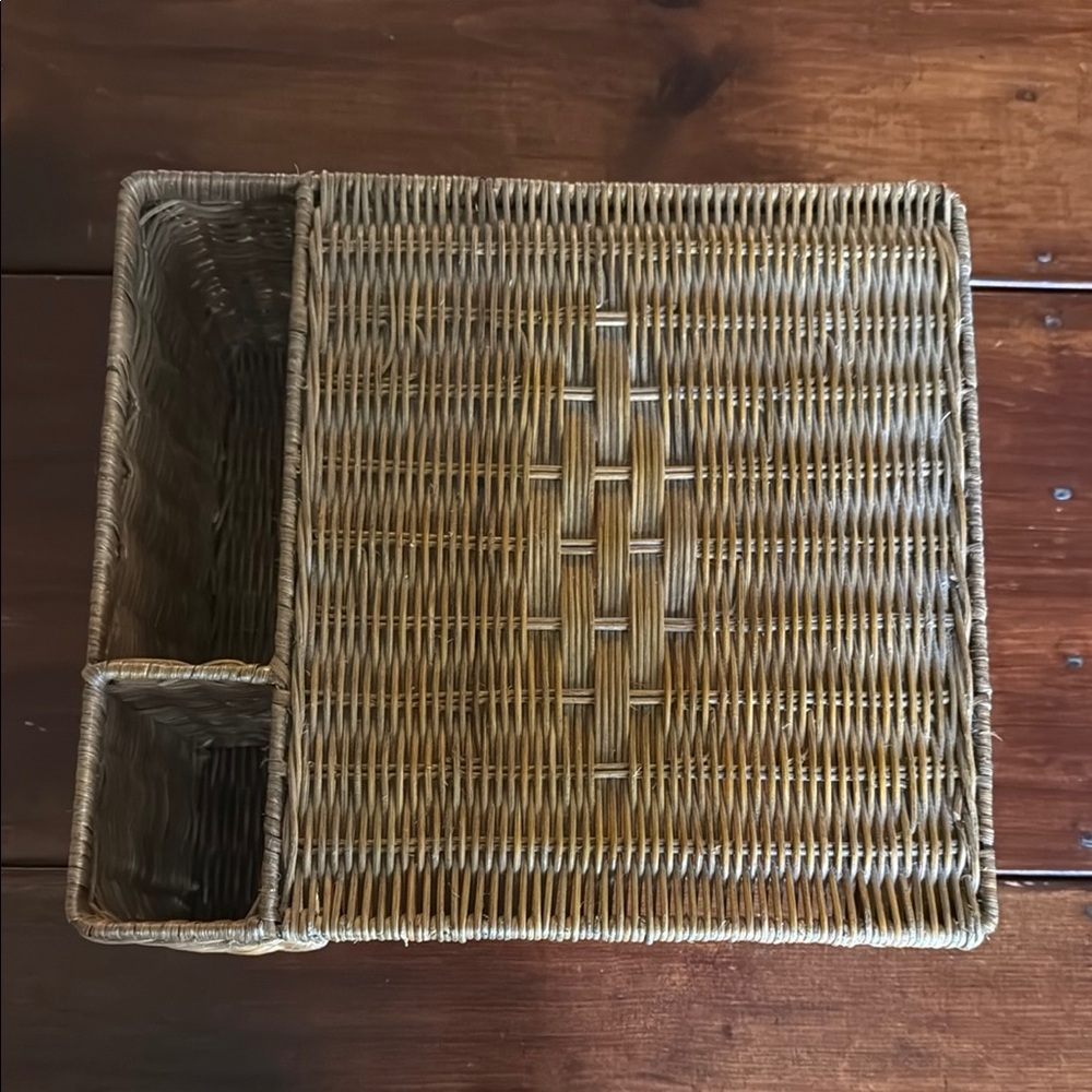 Woven Rattan Organizer/Stand